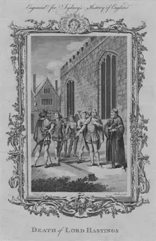 Death of Lord Hastings 1773. Creator: William Walker