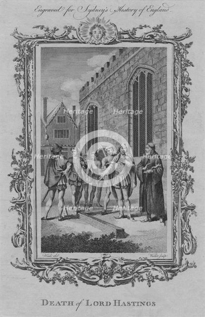 'Death of Lord Hastings', 1773.  Creator: William Walker.
