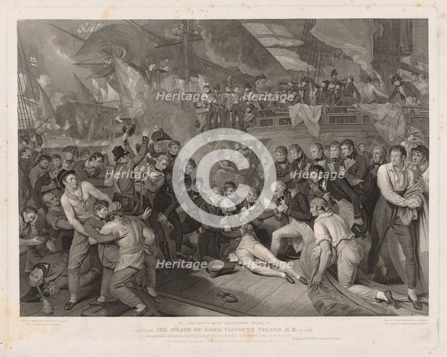 Death of Lord Nelson. Creator: James Heath (British, 1757-1834).