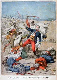 Death of Lieutenant Collet, Algeria, 1896. Artist: Henri Meyer