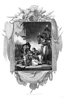 Death of Lieutenant-General Sir John Moore, British soldier, La Coruna, Spain, 1809