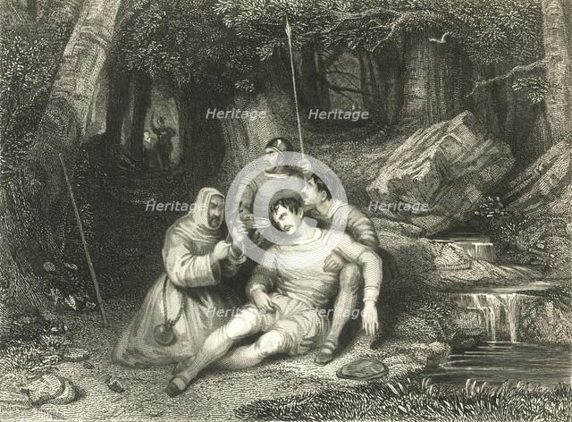 'Death of Llewellyn', c1836.  Creators: Unknown, William Radclyffe.
