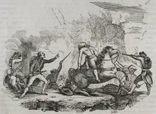 Death of Luis Fermin de Carvajal, 1st Count of La Union, (1752-1794), 1794 (1851). Creator: Unknown