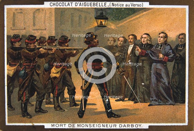 Death of Monseigneur Darboy, Archbishop of Paris, 24th May 1871. Artist: Anon