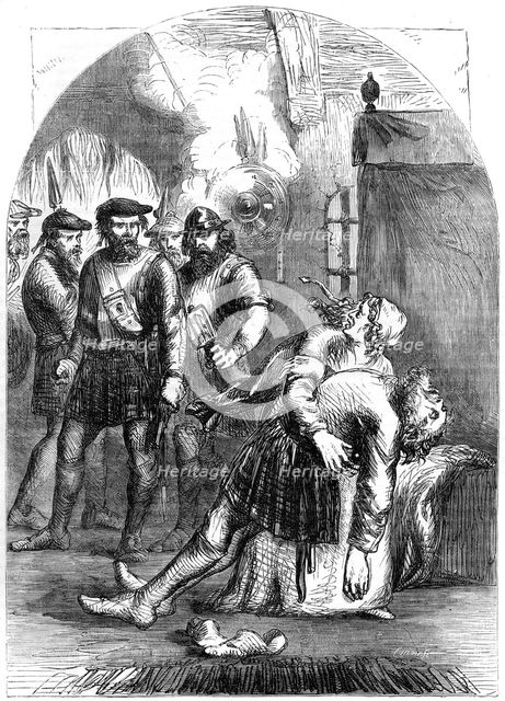 Death of Mac Ian, the massacre of Glencoe, 1692, (19th century). Artist: Unknown