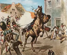 Death of Major von Schill, 31 May 1809, (1936). Creator: Unknown