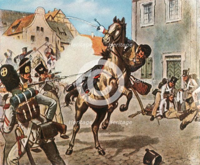 Death of Major von Schill, 31 May 1809, (1936). Creator: Unknown.