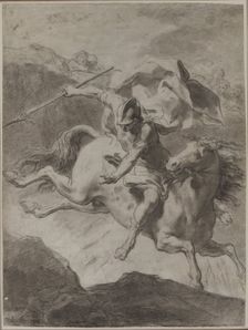 Death of Marcus Curtius, 1799. Creator: Gaetano Gandolfi (Italian, 1734-1802)