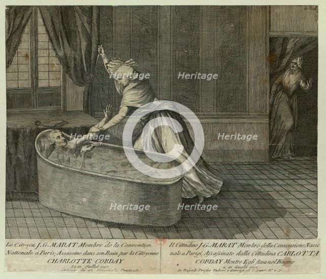 Death of Marat, c. 1793. Creator: Anonymous.