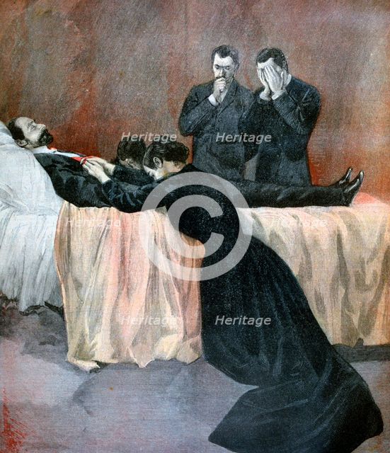 Death of Marie François Sadi Carnot, President of the French Third Republic, 1894. Artist: Unknown