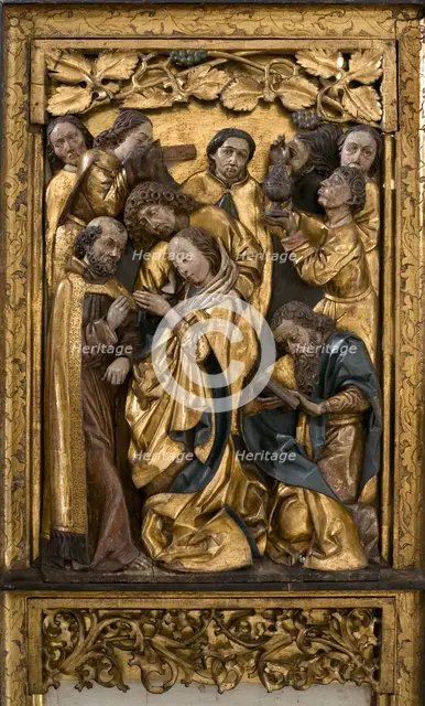 Death of Mary, Space Remaining after the Lost Relief, c1500.  Creator: Unknown.