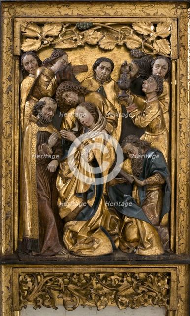 Death of Mary, Space Remaining after the Lost Relief, c1500.  Creator: Unknown.