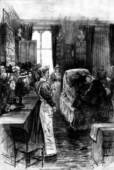 Death of Mr. Gladstone:...villagers paying a last visit to their distinguished neighbour..., 1898. Creator: Unknown