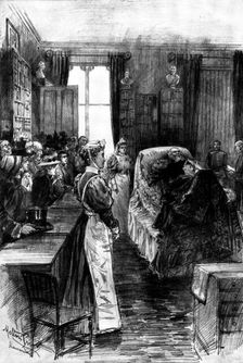 Death of Mr. Gladstone:...villagers paying a last visit to their distinguished neighbour..., 1898. Creator: Unknown