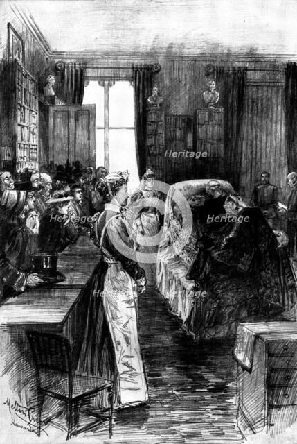 Death of Mr. Gladstone:...villagers paying a last visit to their distinguished neighbour..., 1898. Creator: Unknown.