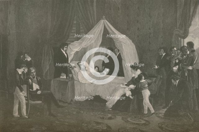'Death of Napoleon I', 1821, (1896). Artist: Henry Wolf.