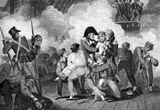 Death of Nelson on board HMS Victory at the Battle of Trafalgar, 1805 (1827)