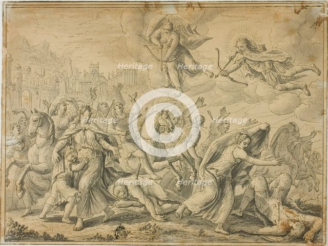 Death of Niobe's Children, 1552/1725. Creator: Unknown.