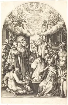 Death of Saint Benedict, 1608/1611. Creator: Jacques Callot