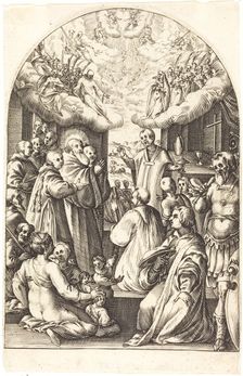 Death of Saint Benedict, 1608/1611. Creator: Jacques Callot