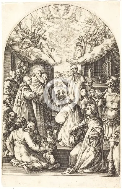 Death of Saint Benedict, 1608/1611. Creator: Jacques Callot.