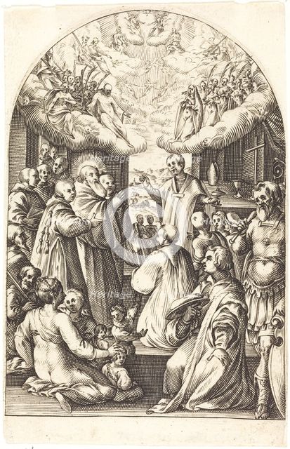 Death of Saint Benedict, 1608/1611. Creator: Jacques Callot.