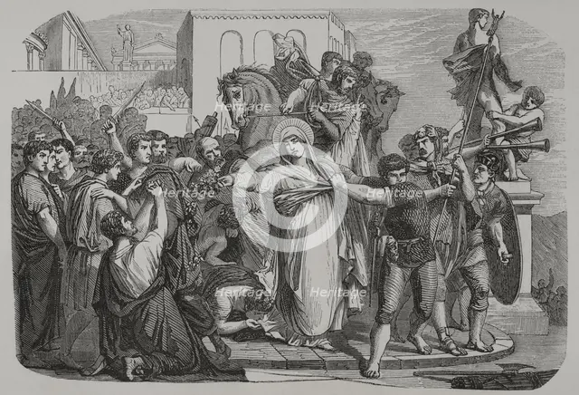 Death of Saint Dorothy or Dorothy of Caesarea, (c279-c311), 1856.  Creator: Unknown.