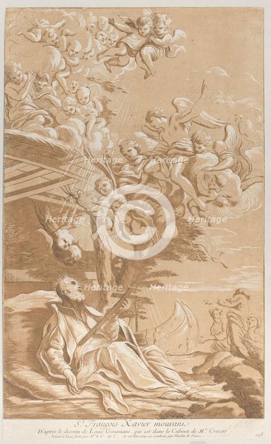 Death of Saint Francis Xavier, ca. 1729. Creator: Caylus, Anne-Claude-Philippe de.