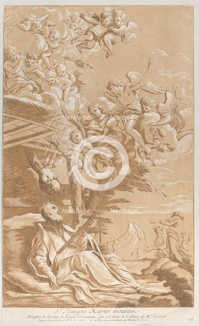 Death of Saint Francis Xavier, ca. 1729. Creator: Caylus, Anne-Claude-Philippe de.