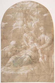 Death of Saint Joseph, 17th century. Creator: Anon