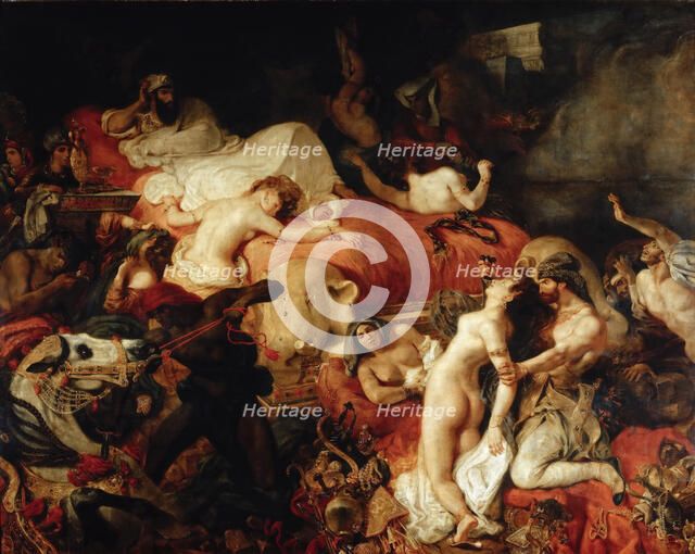Death of Sardanapalus. Artist: Delacroix, Eugène (1798-1863)