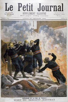 Death of Sergeant Bauchat, Rue de Reuilly, Paris, 1894. Artist: Frederic Lix
