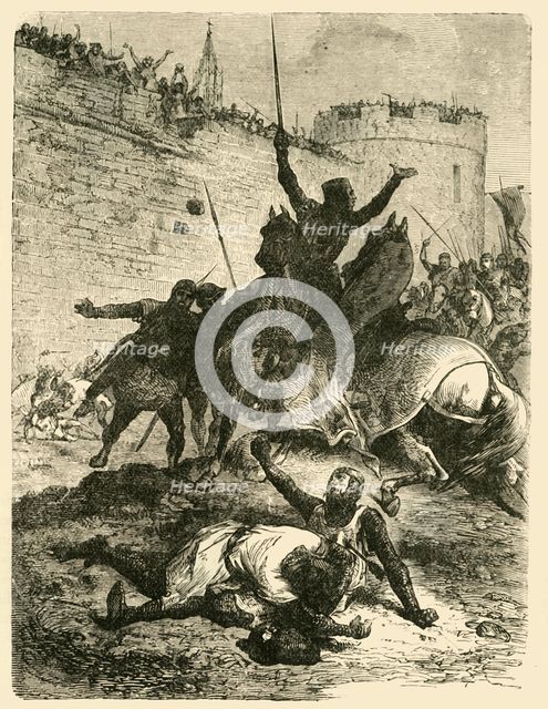'Death of Simon De Montfort', (1218), 1890.   Creator: Unknown.