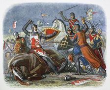 Death of Simon de Montfort, Battle of Evesham, Worcestershire, 1265 (1864). Artist: James William Edmund Doyle