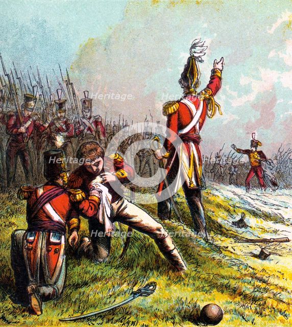 'Death of Sir John Moore, 1809', (c1850s). Artist: Unknown