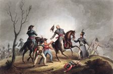 Death of Sir John Moore, La Coruna, Spain, 17th January 1809 (1815). Creator: Thomas Sutherland