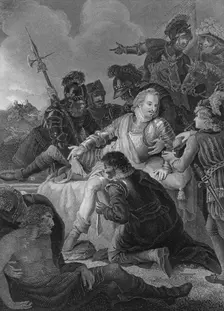 Death of Sir Philip Sidney 1859. Artist: Herbert Bourne