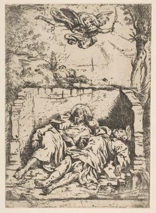 Death of St. Peter and St. Paul (Saint Pierre et Saint Paul dans le tombeau), 17th century. Creator: Claude Vignon