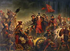 Death of Stanislaw Zolkiewski in a Battle of Cecora 1620 1877. Creator: Eljasz-Radzikowski, Walery (1841-1905)