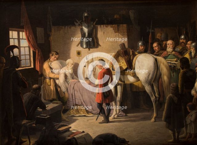 Death of Stefan Czarniecki, 1844-1848. Creator: January Suchodolski.