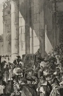 Death of Pope Pius IX on February 7, 1878, (1878). Creator: Bernardo Rico