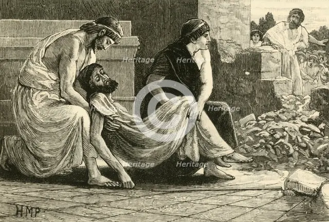 'Death of Pausanias', 1890.   Creator: Unknown.
