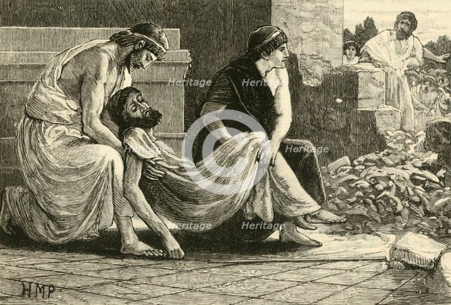 'Death of Pausanias', 1890.   Creator: Unknown.