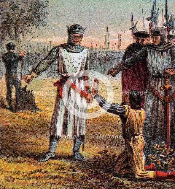 'Death Of Piers Gaveston', 1312, (c1850). Artist: Unknown