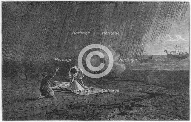 Death of Pliny the Elder, 79 (1866). Artist: Unknown