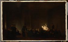 Death of Prince Adam Jerzy Czartoryski (1770-1861), 1863. Creator: Louis Francois Prosper Roux