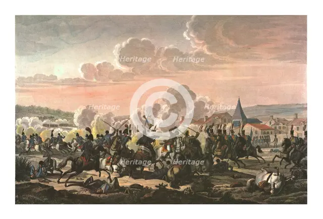 Death of Prince Louis of Prussia at the Battle of Saalfeld, 10 October 1806, (c1850). Artist: Francois Pigeot.