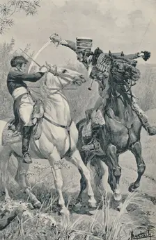 Death of Prince Louis at Saalfeld 1806, (1896)