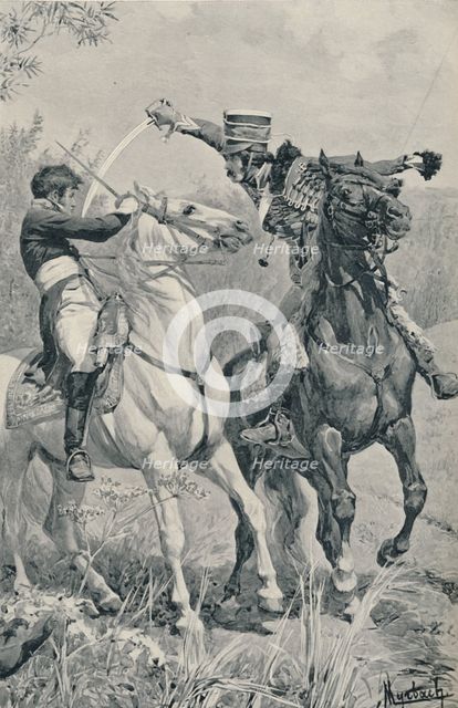 'Death of Prince Louis at Saalfeld', 1806, (1896).  Artist: Unknown.