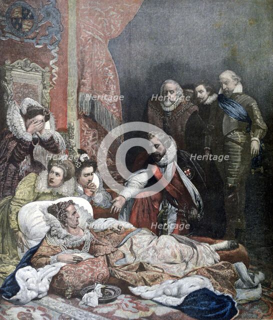 'Death of Queen Elizabeth', 1892. Artist: Unknown